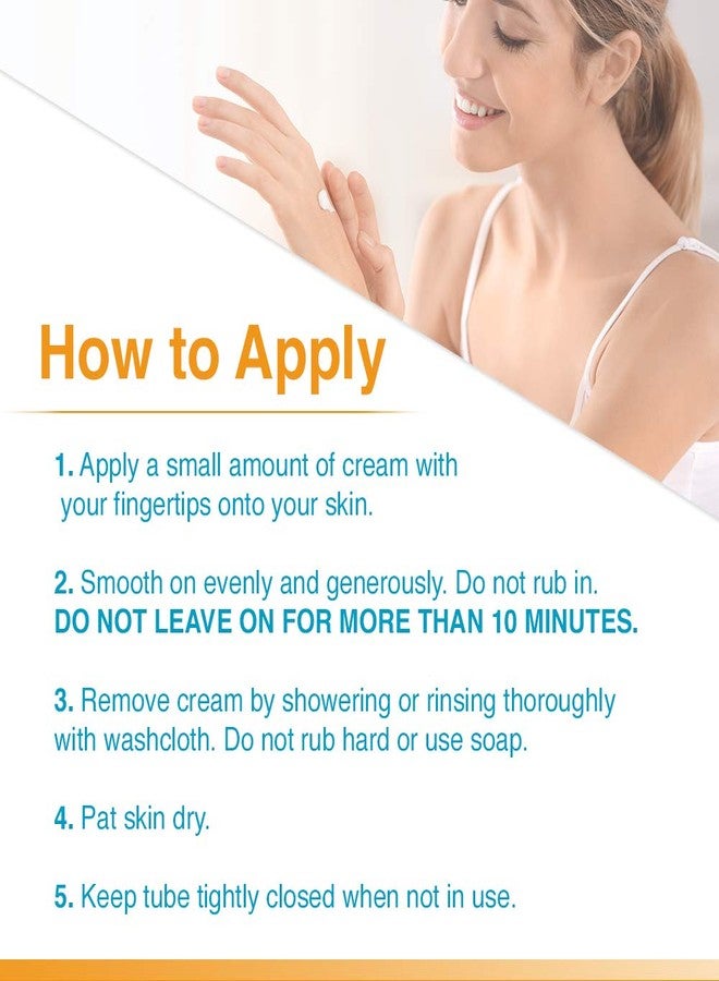 Clean + Easy Gentle Depilatory Hair Removal Cream – Sensitive Skin Formula for Face, Body, & Bikini Area, Smooth Hair Remover for Legs & Arms, At Home Use, 4 oz, 1 Pack - Image 4