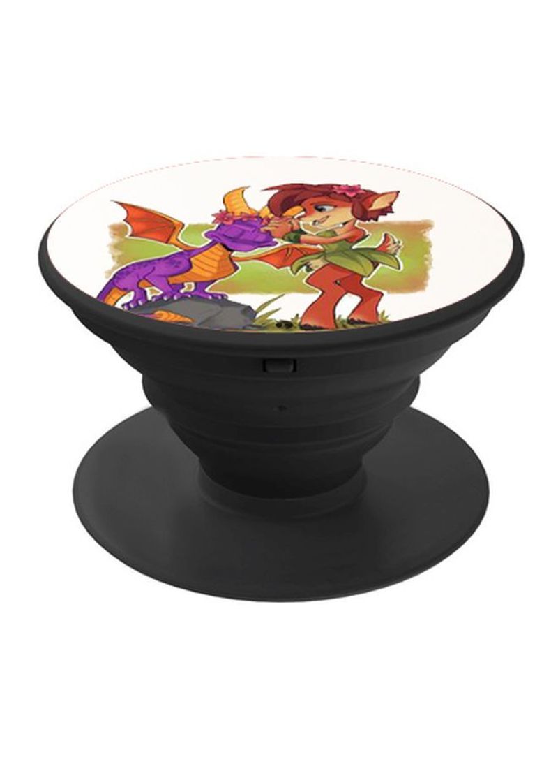 RKN Printed Pop Socket Brown/Purple/Green - Image 2