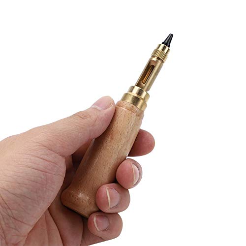 Hztyyier 6-in-1 Automatic Leather Hole Punch Tool, Adjustable Screw Hole Punch for Bookbinding, Sewing, Paper Craft, Belt Eyelet Making - Image 2