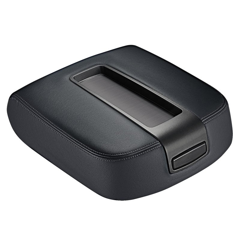 SPEEDWOW Center Console Lid Armrest Cover for Chevy Avalanche Silverado Tahoe GMC Yukon XL Sierra 2007 2008 2009 2010 2011 2012 2013 Black