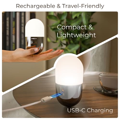 Xech Self-Balancing Lamp Portable USB-C Rechargeable Desk Light with RGB, Warm & Mood Lighting for Bedroom, Study Table, and Office Birthday Gift for Girlfriend Boyfriend Men & Women (Zen) - Image 5