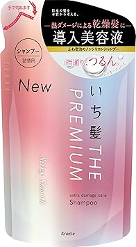 Ichikami The Premium Extra Damage Care Shampoo Silky Smooth Refill 340mL - Image 1