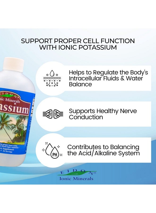 Eidon Ionic Minerals Eidon Liquid Potassium Supplement Supports Proper Cell Function Bioavailable Ionic All Natural Vegan Glutenfree Nopreservatives Or Additives Potassium Drops 18 Ounce Bottle - Image 5