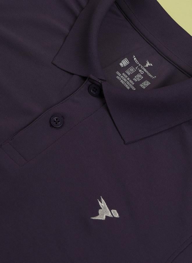 Technosport Plus Size Solid Slim Fit Polo T-Shirt - Image 5