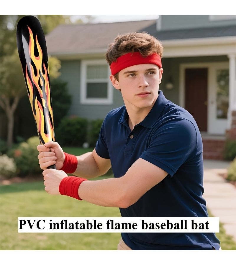 Inflatable Flame Hammer Set 38 Inch PVC Baseball Party Decorations - Image 4