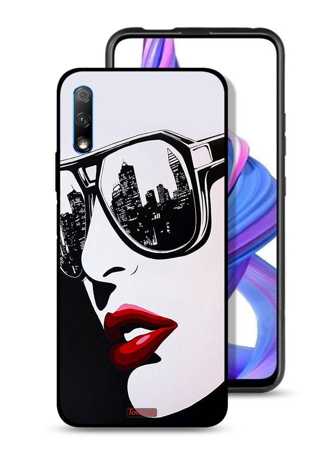 Tolwak Honor 9X (China) Protective Case Cover Girl Face Abstract Art - Image 1