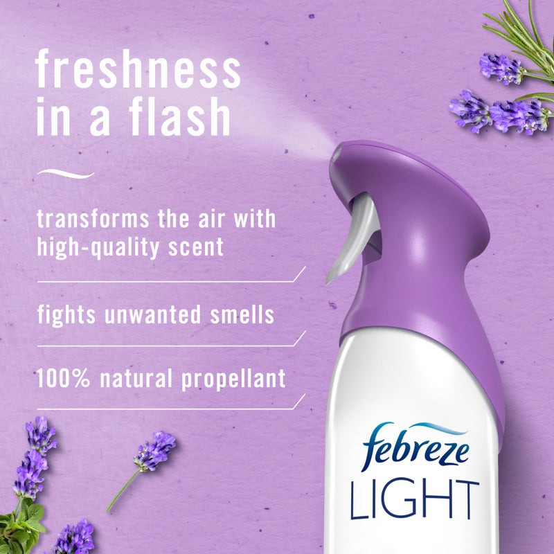 Febreze Air Mist Air Freshener Spray, Odor-Fighting Room Spray, Air Fresheners for Home and Bathroom and Kitchen, Aerosol Can, Light Lavender Scent, 8.8oz, 2 Count - Image 2