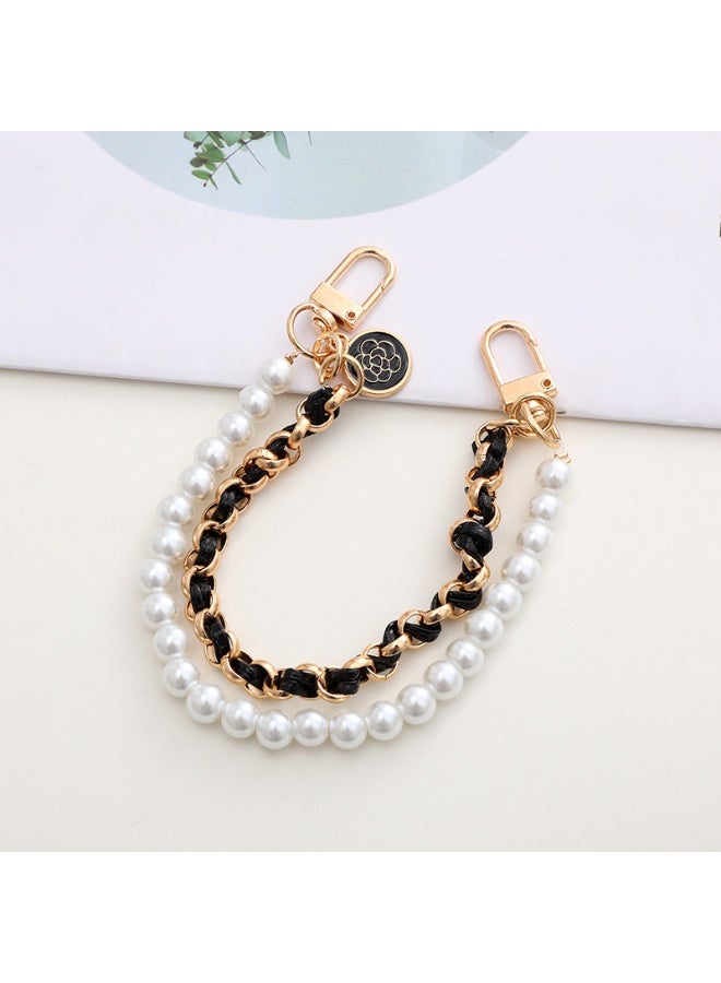 NIBEMINENT Phone Charm/ Chain Strap for Women Girls, Leather Slant Across Cell Phone Case Lanyard Wrist Strap - Image 1