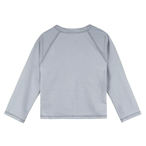 Gerber Unisex Baby Toddler UPF 50 Long Sleeve Rashguard Swim Rash Guard Shirt Grey 2T US - Image 3