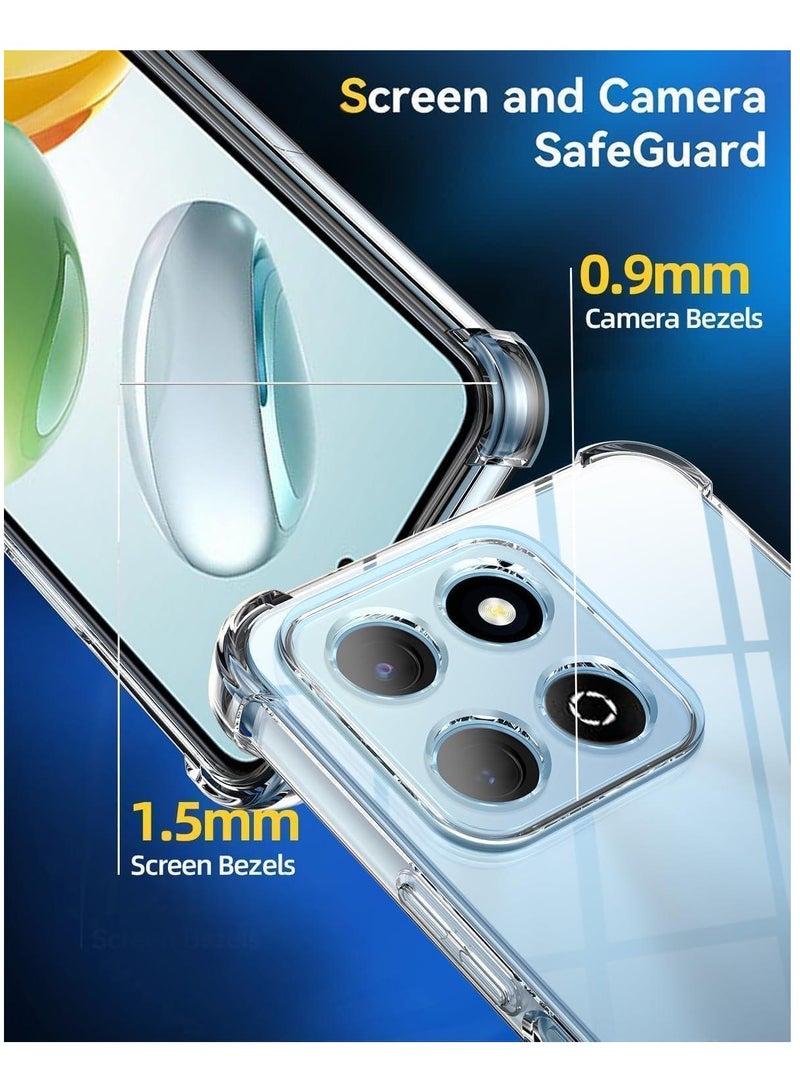 COVER FOR Honor X7C & HONOR 200 SMART 5G & Honor Play 60 Plus Anti Shock Transperent Case - Image 3