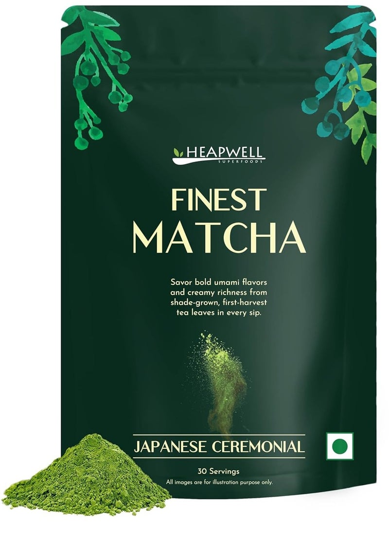 Heapwell - Heapwell Superfoods Japanese Ceremonial Matcha Green Tea 30 Grams - Image 1