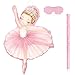 Threan Princess Piata Fairy Party Decorations Pink Ballet Piata Ballerina Birthday Game Set Party Supplies for Girl Princess Theme Baby Shower Butterfly Birthday Supplies Decoration Ballet - Image 2
