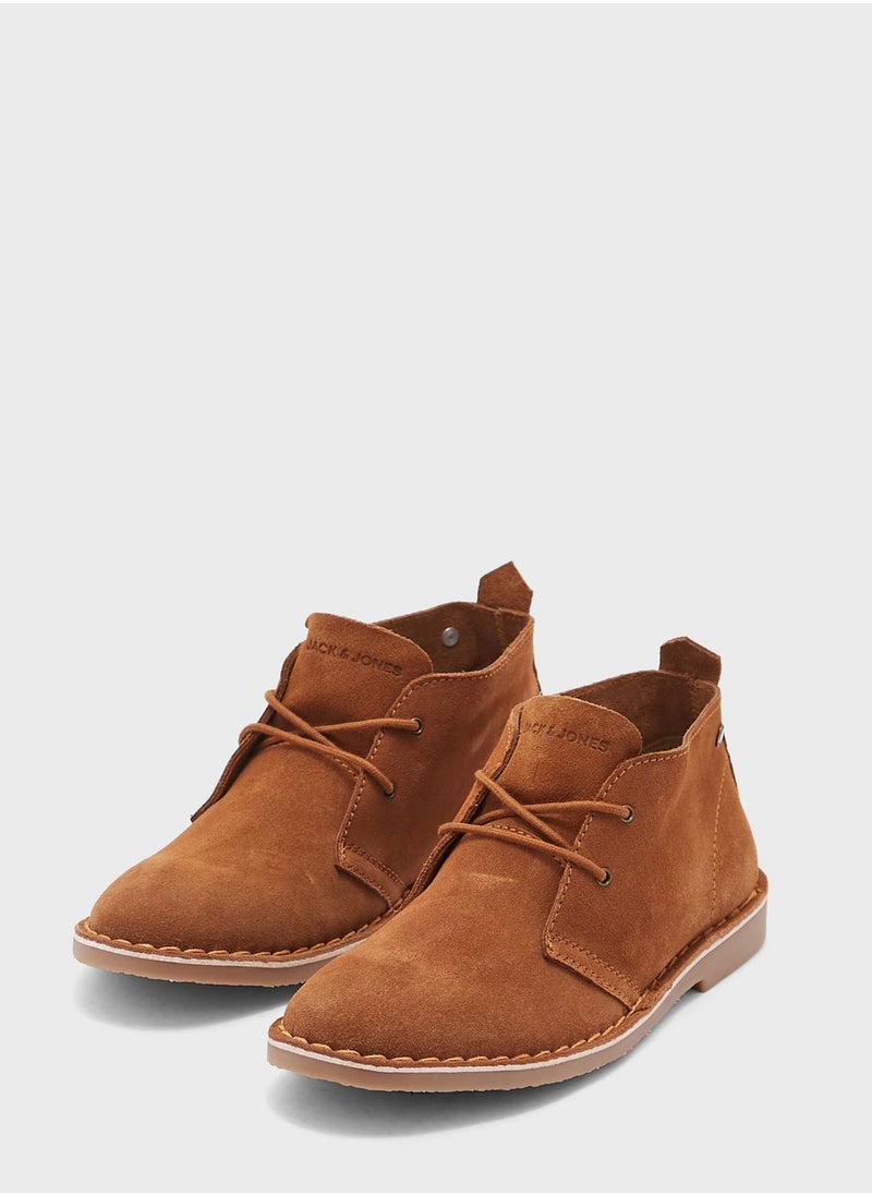 JACK & JONES - jfwravi suede Lace Up Casual Boots - Image 1
