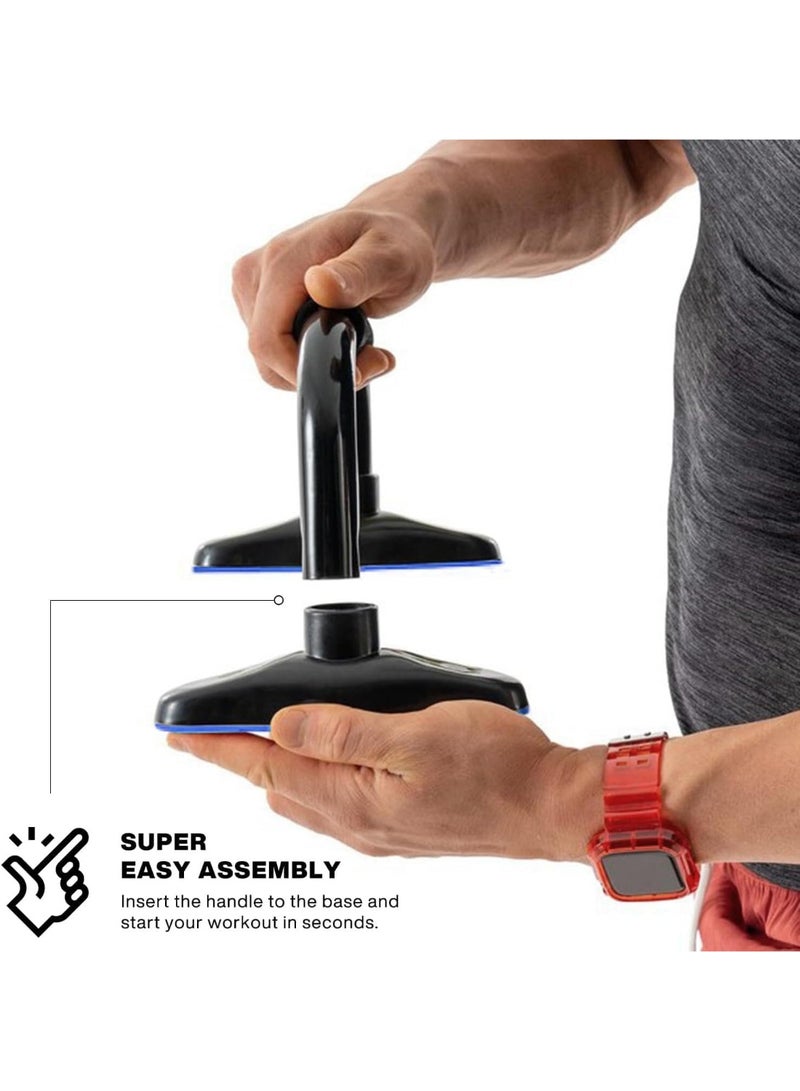 سبورت كيو بوش اب بار احترافي Push Up Bars – حامل تمارين الضغط بتصميم مريح لليد – قاعدة عريضة مانعة للانزلاق – تقوية الصدر والذراع – مناسب للتمارين المنزلية والجيم - Image 3
