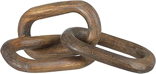 Creative Co-op Creative Co-Op Reclaimed Wood 3 Links Chain, Natural  - Image 1