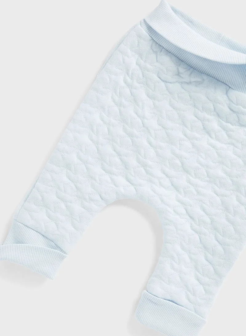 mothercare My First Blue Quilted Joggers