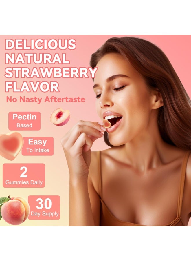 Totaria Sugar Free &Vegan Womens Multivitamin Gummies with Iron, Vitamins C, D3 K2, B12, B6, Filled Gummies for Daily Nutritional Support, Skin & Hair Health, Glowing Skin, Energy & Immunity , Peach Flavor - Image 3