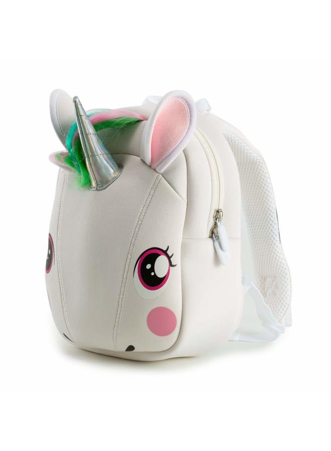 KIDDIETOTES Childrens Backpacks, White, Unicorn, Unicorn - Image 1
