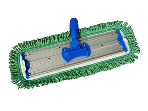 Real Clean 18 Inch Green Fringe Microfiber Dust Mop Pads (Pack of 2) - Image 3