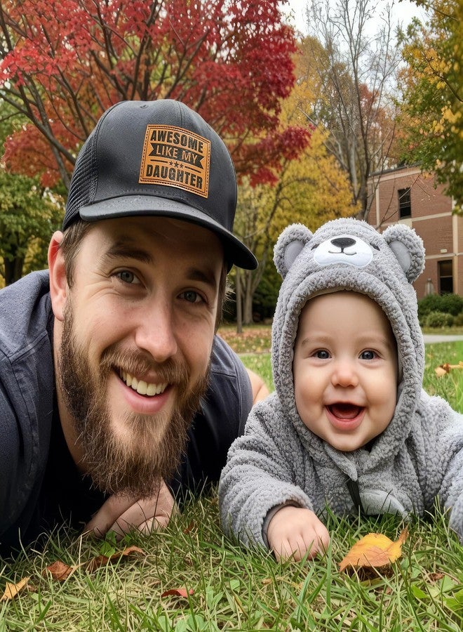 ZAGKOO Fathers Day Dad Gift from Daughter - Funny Dad Hat for Men - Father Gag Gift Ideas for Stepdad, Bonus Dads, Papa - Cotton Adjustable Trucker Awesome Like Daughter - Image 5