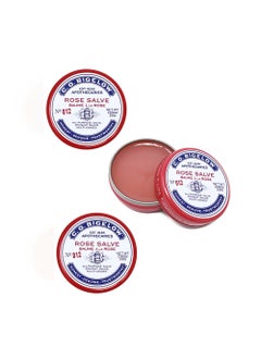 C. O. Bigelow C.O. Bigelow All Purpose Salve Lip Balm Tins, Rose Salve Pack of 3 for Chapped Lips & Dry Skin - Moisturizing Lip, Cuticle 0.8 oz each 