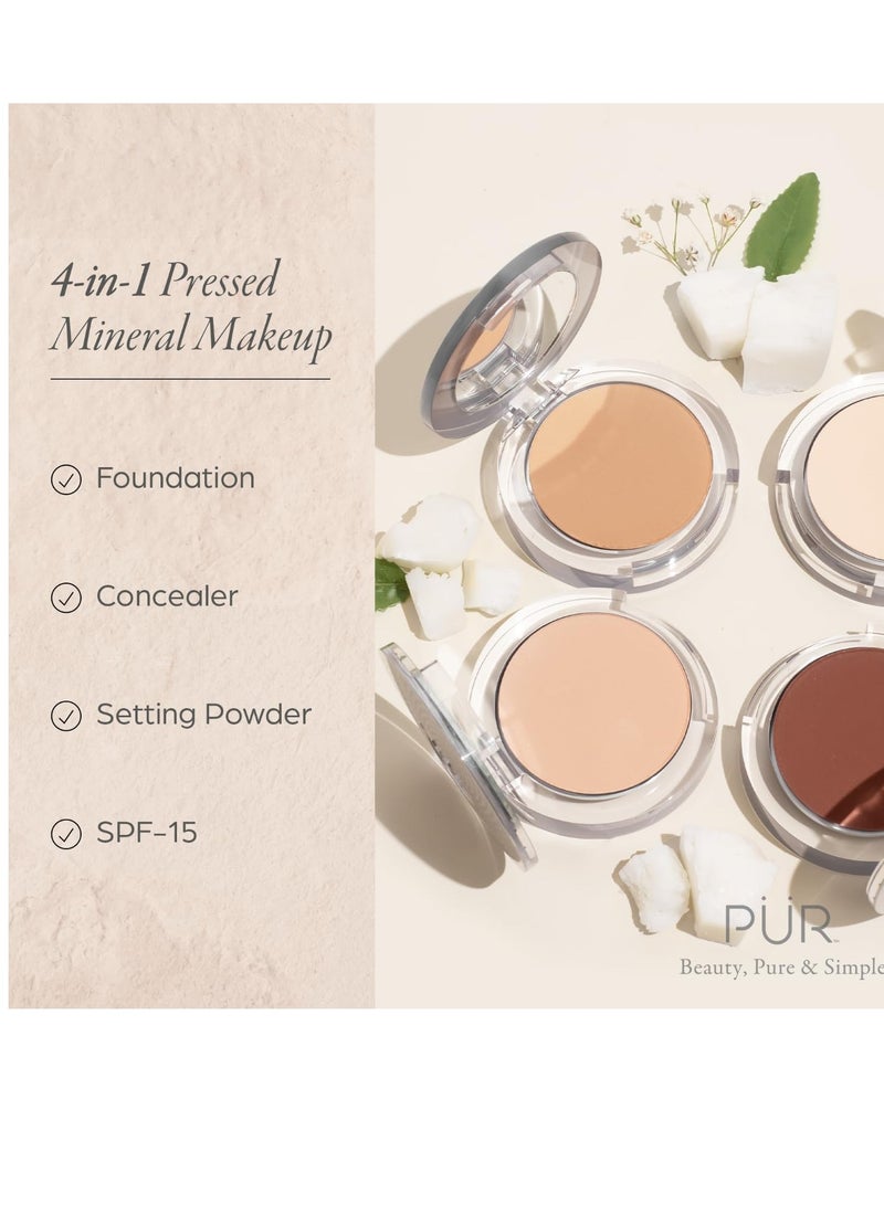 Pur PÜR Beauty 4-in-1 Pressed Mineral Makeup SPF 15 Powder Foundation with Concealer & Finishing Powder- Medium to Full Coverage Foundation- Mineral-Based Powder- Cruelty-Free & Vegan Friendly - Image 3