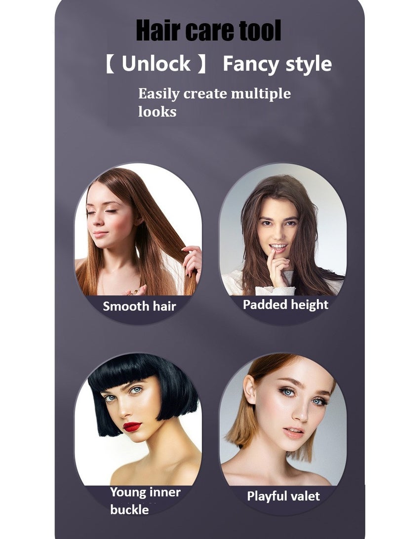 GUDOO Cordless Hair Straightener Brush Portable Mini Straightening Brush for Travel Negative Ion Hot Comb Hair Straightener for Women Lightweight to Carry Out USB Rechargeable Anti-Scald - Image 5