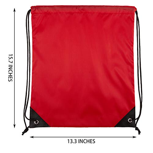 Vorspack 20 Pcs Drawstring Bags Bulk - Drawstring Backpack Draw String Back Bag for Gift, DIY, Party, Gym, Trip - 20 Colors - Image 2