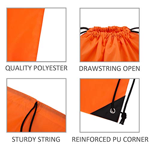 Vorspack 20 Pcs Drawstring Bags Bulk - Drawstring Backpack Draw String Back Bag for Gift, DIY, Party, Gym, Trip - 20 Colors - Image 4