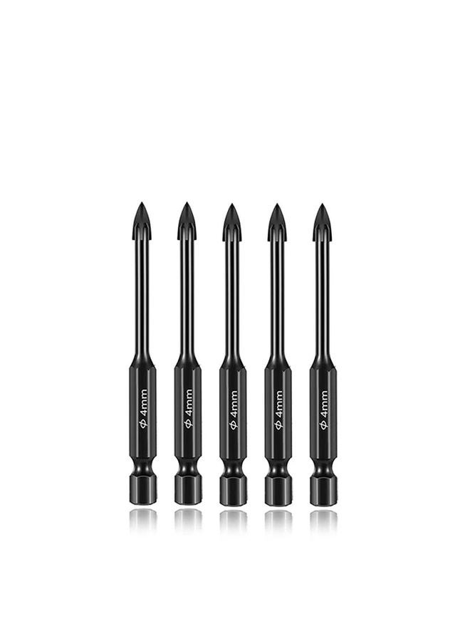 5PCS 4MM Carbide Drill Bit Set For Glass Concrete Tile Universal Hole Opener - Image 1