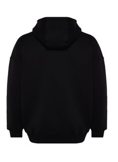 Black Oversize/Wide Cut Zippered Hooded Cotton Sweatshirt TMNAW24SW00049 - pzsku/Z5F6C937020D3609AD5B4Z/45/_/1730941472/2471e616-eab9-4e32-a6dd-f4b524811561