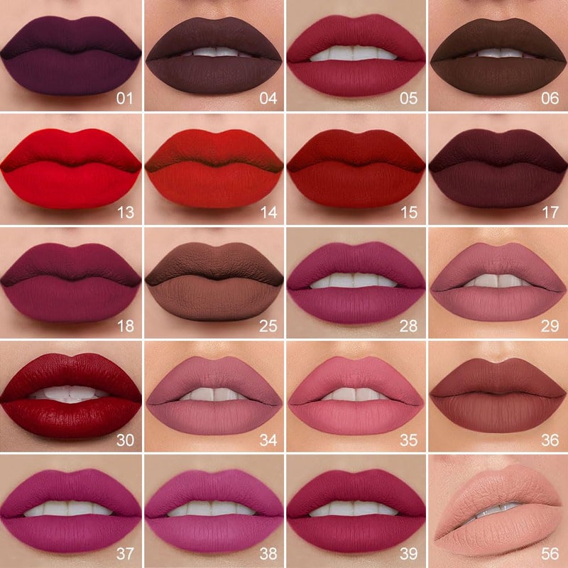 evpct 1Pcs Dark Deep Brown Chocolate Matte Lip Liner and Liquid Lipstick Stain Makeup Set for women, Long Lasting Smudge Proof Lipstick labiales matte mate larga duracion listip 24 hours originales,06 - Image 5