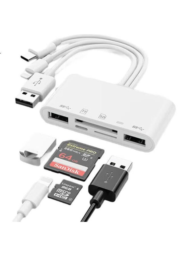 Linkstone Liantuo Multi-Function Card Reader Compatible With Phones, Computers, Cameras, Sd Cards, High-Speed Tf Cards For Huawei, Apple Ipad Tablets, Universal Tf Card Reader - Image 1