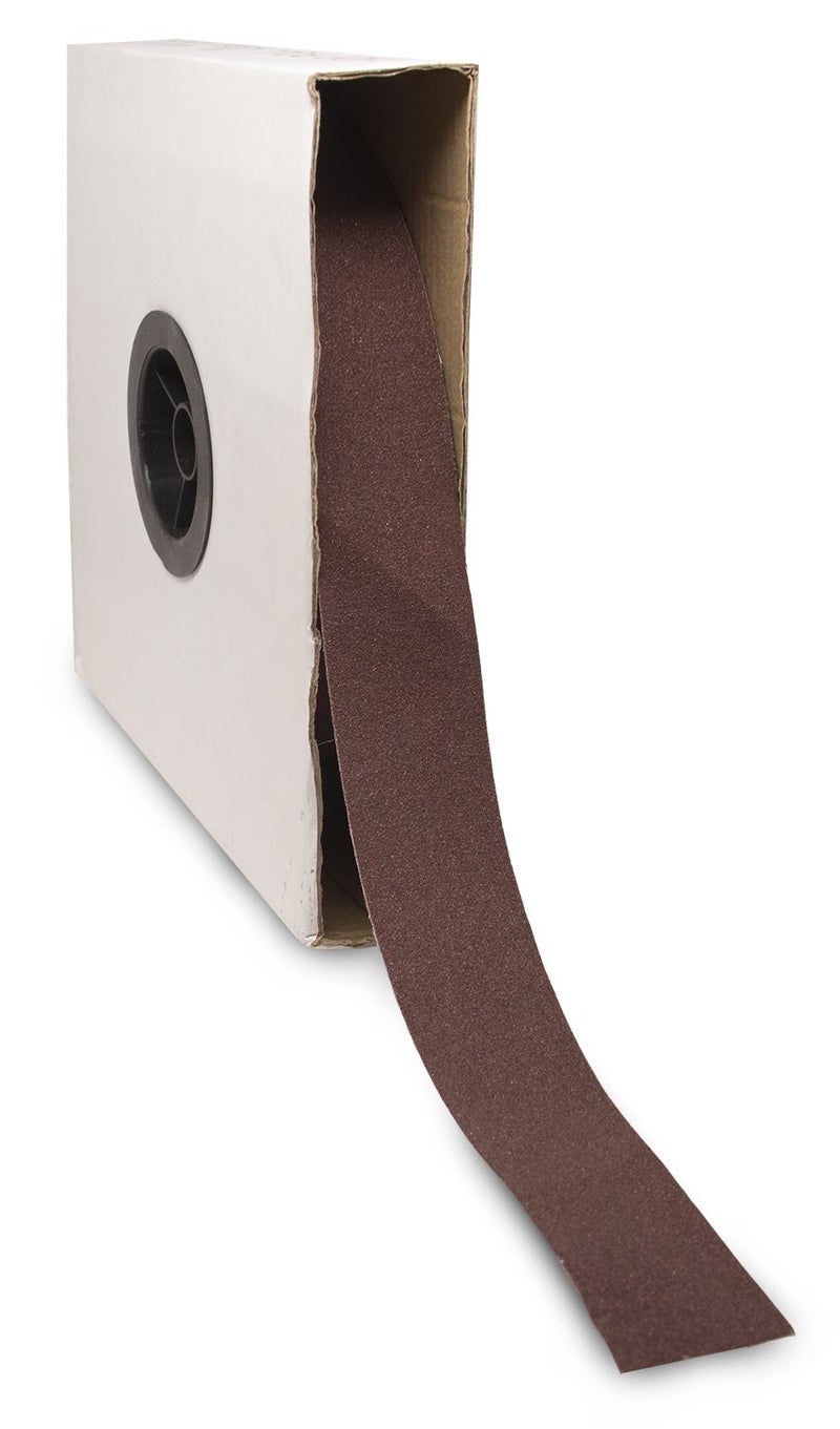 Benchmark Abrasives 1-1/2" x 150’ Shop Roll Emery Cloth Sandpaper Roll, Aluminum Oxide Sand Paper for Wood Furniture, Metal Polishing, Sanding, Automotive, Plumbing, Finishing - 240 Grit - Image 2