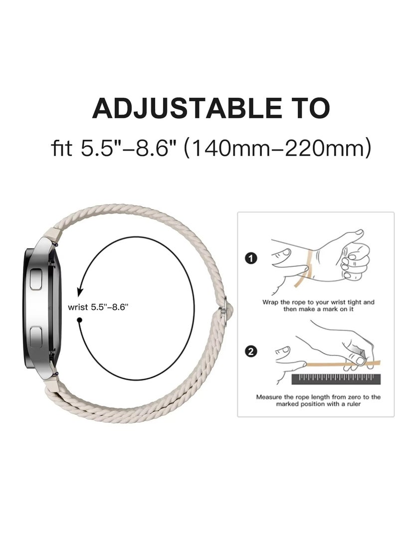HW Suitable for Huawei Watch Fit 3 Adjustable Woven Nylon Strap Black  - Image 4