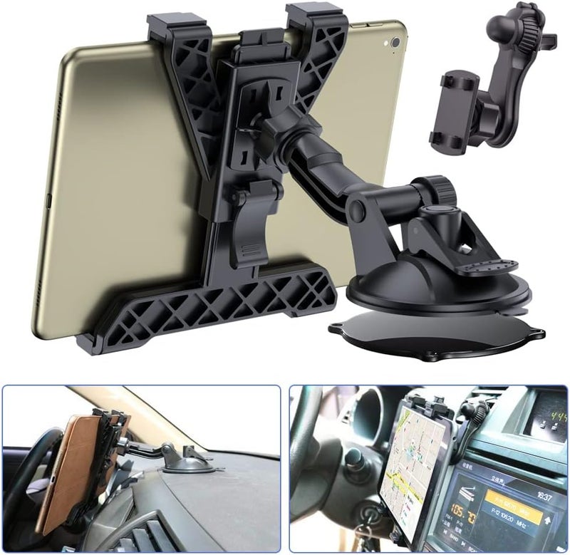 OHLPRO 360° Rotatable Adjustable Tablet Holder Car Mount for 6-11 Inches - Image 1