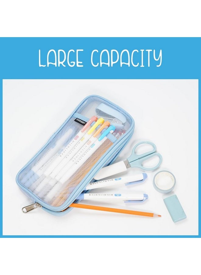 EASTHILL - EASTHILL Big Capacity Pencil Case Large Pencil Pouch Stationery Pen Bag for Teen Girls (Pencil, PURPAL) - Image 1