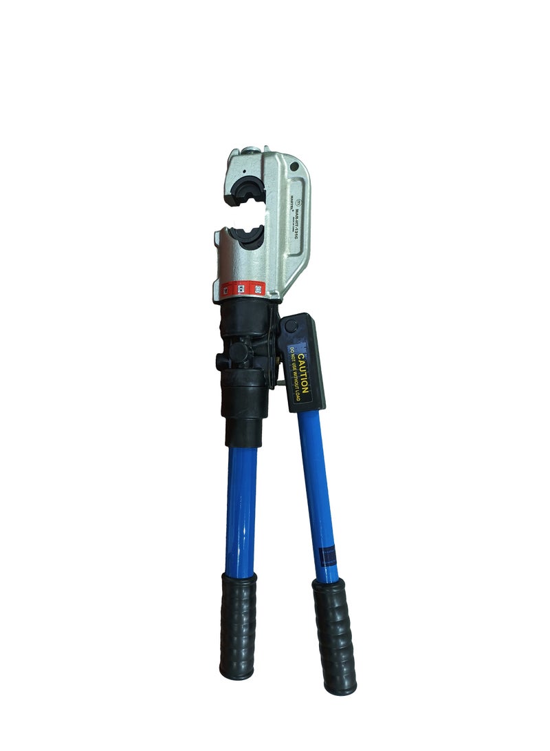 مارتل أداة التجعيد الهيدروليكية شديدة التحمل من  MARTEL، أداة التجعيد الهيدروليكية  MAR-HT-131C، قوة 13T، سعة 50-400 مم²، مضخة فائقة السرعة، رأس على شكل حرف C لوضع الكابلات المرنة - مثالية لعروات الكابلات Cu/Al . - Image 1