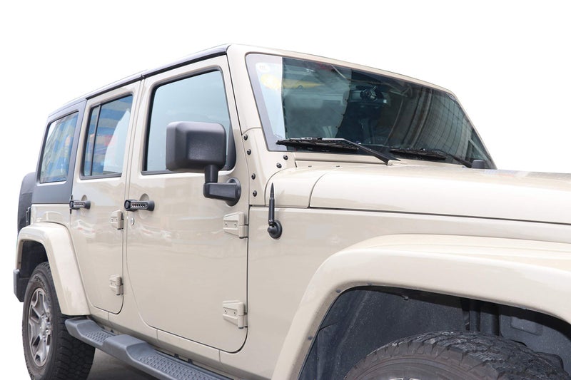 MFC 5.7" Black Antenna Heavy Gauge Billet Aluminum Aerial Replacement Compatible with for Jeep Wrangler JK JL TJ Gladiator JT 1997-2024 - Image 3