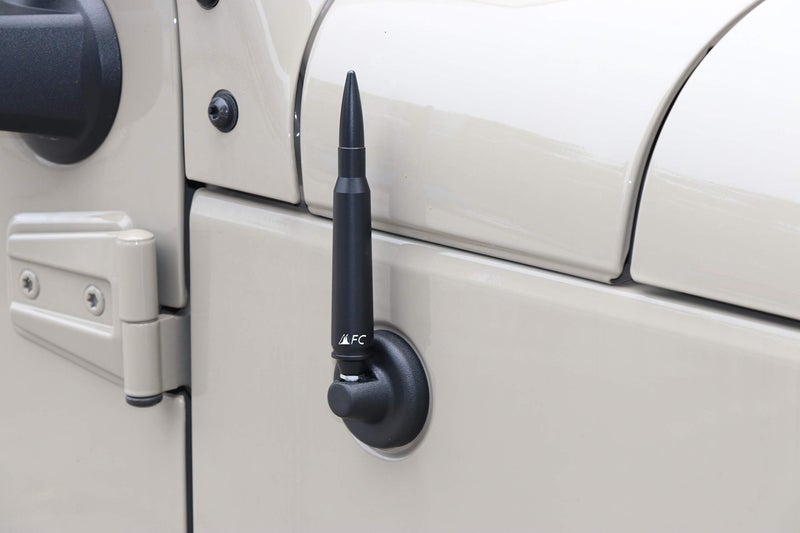 MFC 5.7" Black Antenna Heavy Gauge Billet Aluminum Aerial Replacement Compatible with for Jeep Wrangler JK JL TJ Gladiator JT 1997-2024 - Image 2