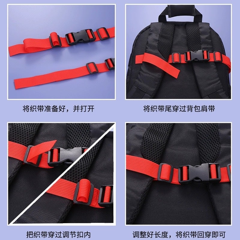 Backpack Non-Slip Buckle Diy Children'S Backpack Accessories Buckle Chest Strap Backpack Shoulder Fixed Chest Strap Book Bag Buckle - Image 4