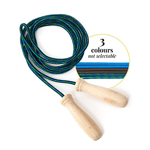 Tuuli Accessories – Jump Rope with Wooden Handles and Cotton Rope, Skipping Rope for All Ages, Exercise Tool for Fitness, 230 centimeters - Image 2
