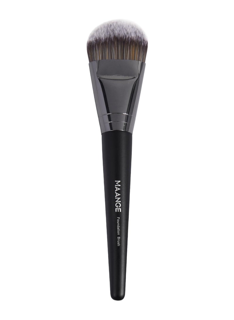 MAANGE Foundation Brush, Makeup Brush For An Airbrushed Finish & Even Coverage, Can Be Used With Powder, Cream & Liquids, Vegan & Cruelty-Free,Black  - Image 1