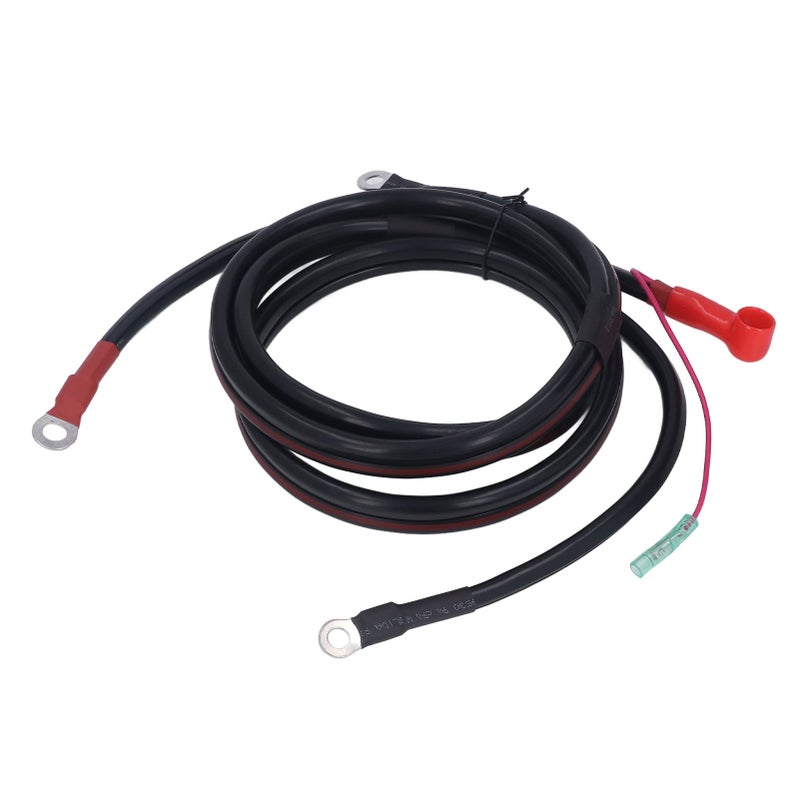 Battery Cable Black 2M Pure Copper Battery Cable Replacement for Parsun Powertec Outboard Engine 15‑85HP - Image 2