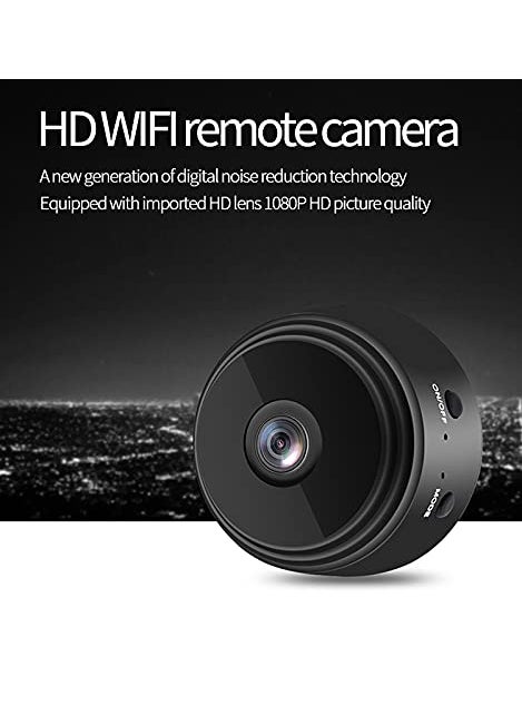 TECHNOVIEW TECHNOVIEW Mini Spy Wireless Hidden Video Audio Full HD 1080P CCTV WiFi Camera with Night Vision Motion Detection Supports Upto 64 GB Card not Included Battery Operated Black HD  - Image 5