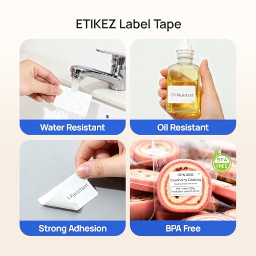ETIKEZ Thermal Label for PM260 Printer, 2"x1.18"(50x30mm) Thermal Tape, Waterproof, Multi-Purpose Label, 1 Roll of 230 Self-Adhesive Thermal Paper (White) - Image 4