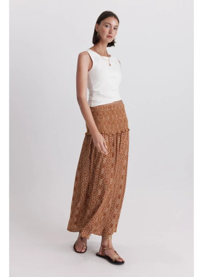 Springfield Smock waist long skirt