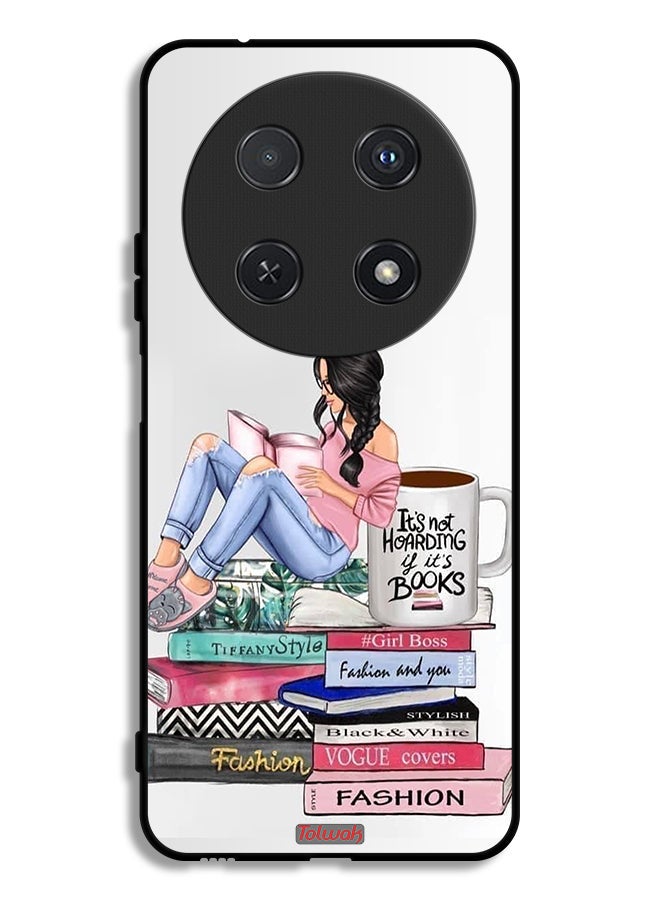 Tolwak غطاء حماية لهاتف هواوي نوفا 12i برسومات كتب الفتاة والموضة - Image 1