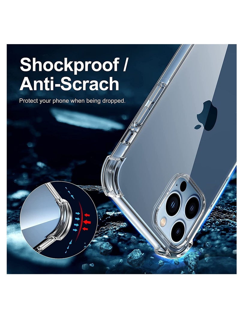 HEXABEX جراب شفاف لهاتف iPhone 13 Pro Max، غطاء خلفي ناعم واقٍ شفاف لهاتف iPhone 13 Pro Max مقاس 6.7 بوصة  - Image 3