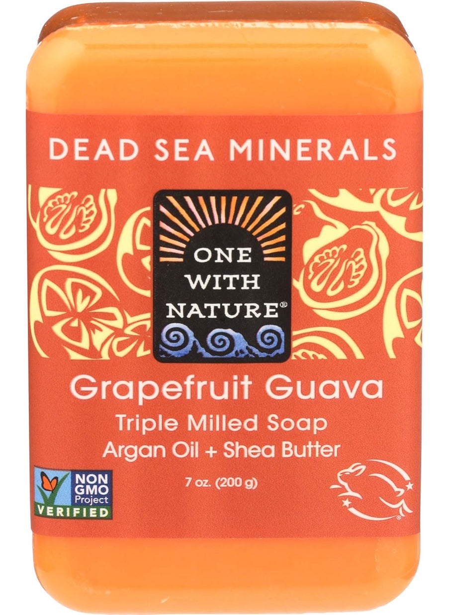 ONE WITH NATURE One With Nature Grapefruit Guava Dead Sea Mineral Soap 7 Ounce Bar 